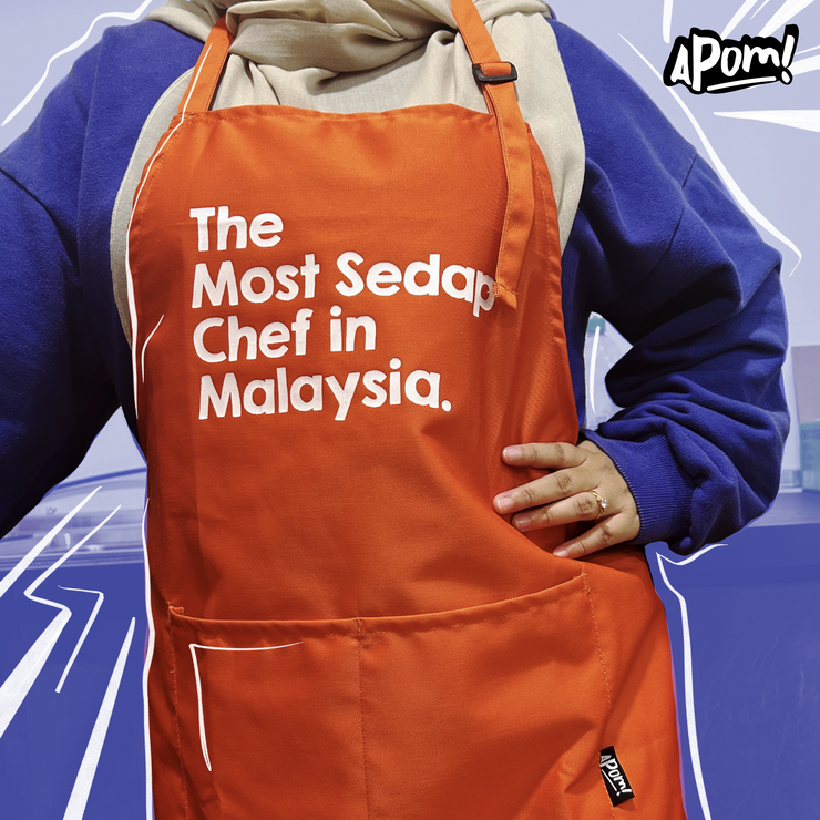 Apron - The Most Sedap Chef in Malaysia - Orange