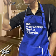 Apron - The Most Sedap Chef in Malaysia - Blue