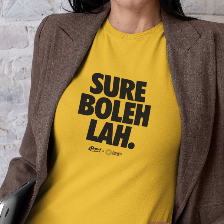 Adult - T-Shirt - OC Collab - SURE BOLEH LAH - Yellow