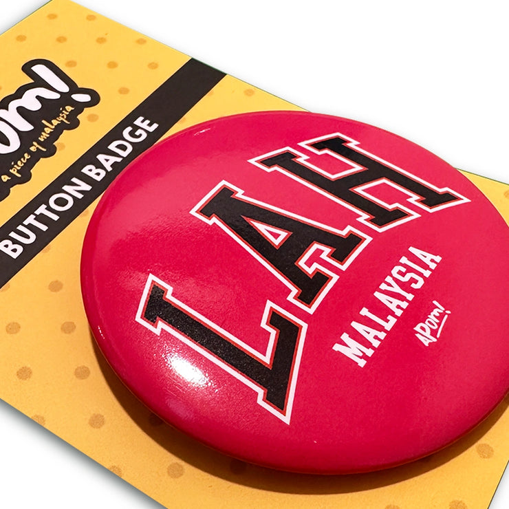 Button Badge - LAH (Pink)