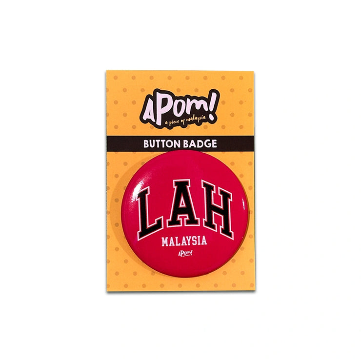 Button Badge - LAH (Pink)