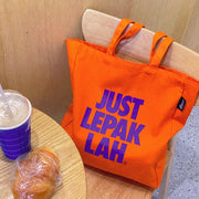 Tote Bag - Just Lepak Lah - Orange