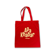 Tote Bag - Apa Khabar - Red