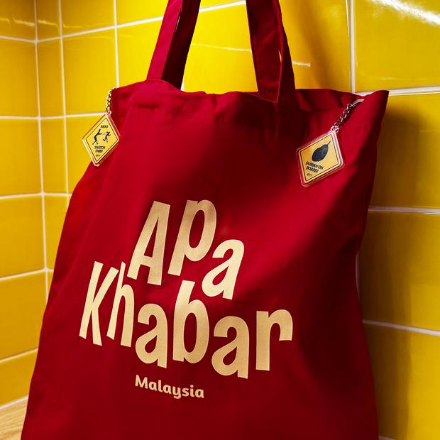 Tote Bag - Apa Khabar - Red