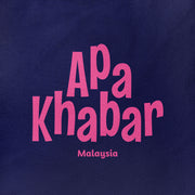 Tote Bag - Apa Khabar - Dark Blue