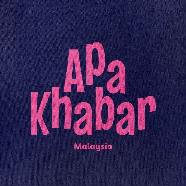 Tote Bag - Apa Khabar - Dark Blue