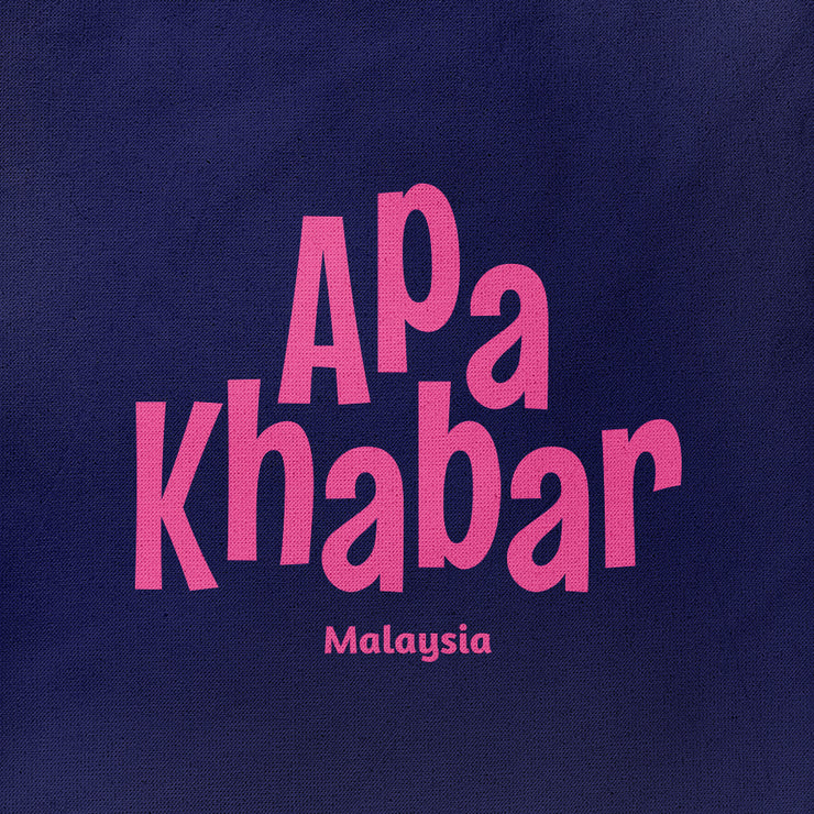 Tote Bag - Apa Khabar - Dark Blue
