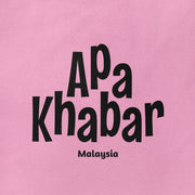 Tote Bag - Apa Khabar - Pink