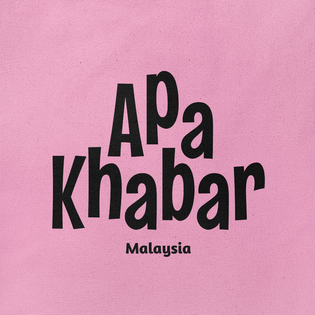 Tote Bag - Apa Khabar - Pink