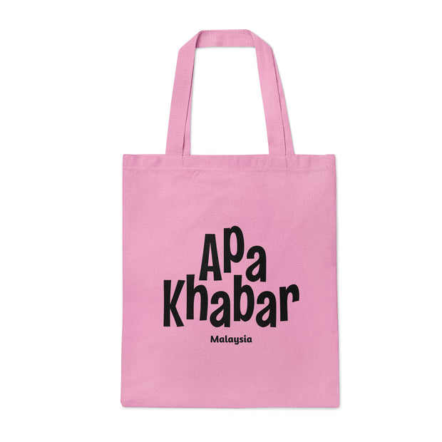 Tote Bag - Apa Khabar - Pink