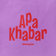 Tote Bag - Apa Khabar - Purple