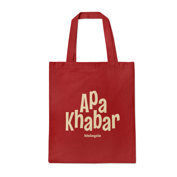 Tote Bag - Apa Khabar - Red