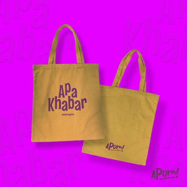 Tote Bag - Apa Khabar - Orange