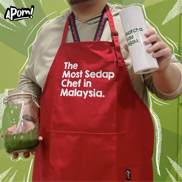 Apron - The Most Sedap Chef in Malaysia - Red