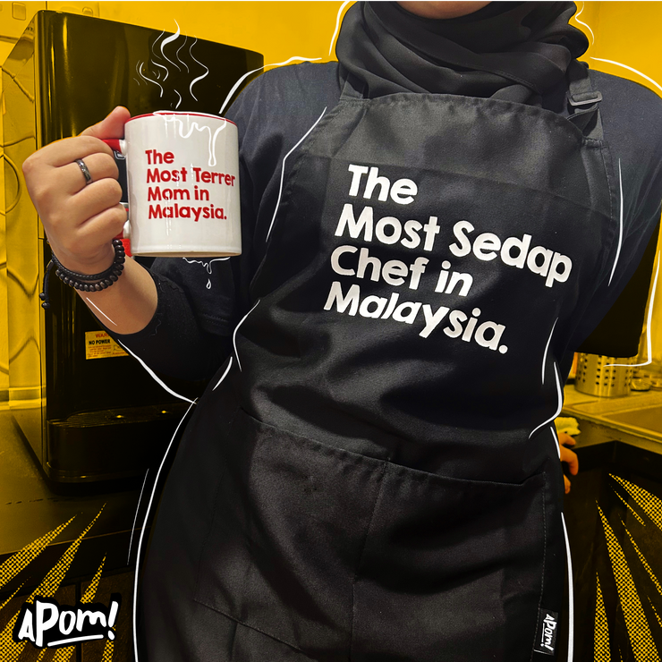 Apron - The Most Sedap Chef in Malaysia - Black