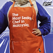 Apron - The Most Sedap Chef in Malaysia - Orange