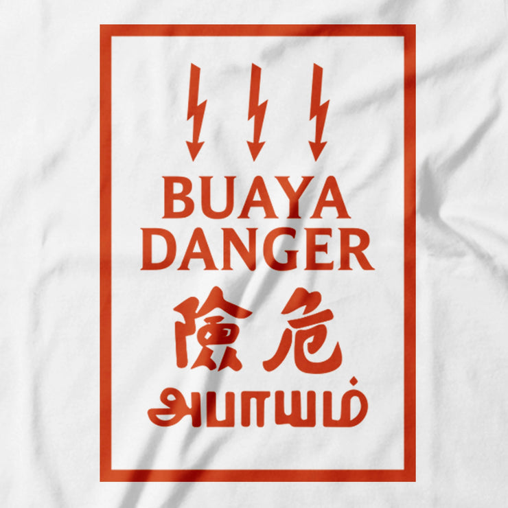 Adult - T-Shirt - Buaya Danger - White