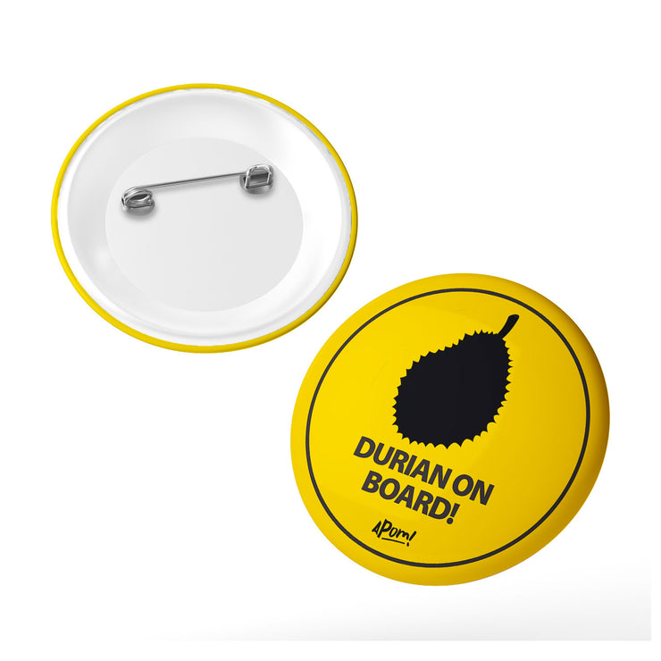 Button Badge - Durian on Board