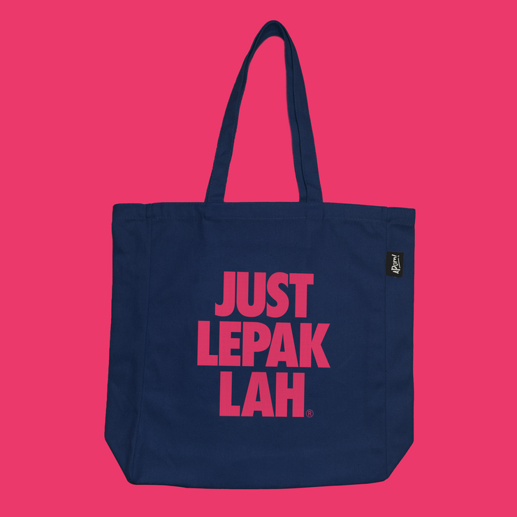 Tote Bag - Just Lepak Lah - Blue