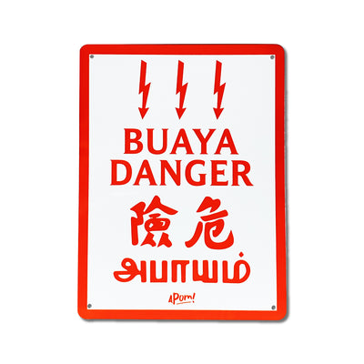 Metal Signage - Buaya Danger