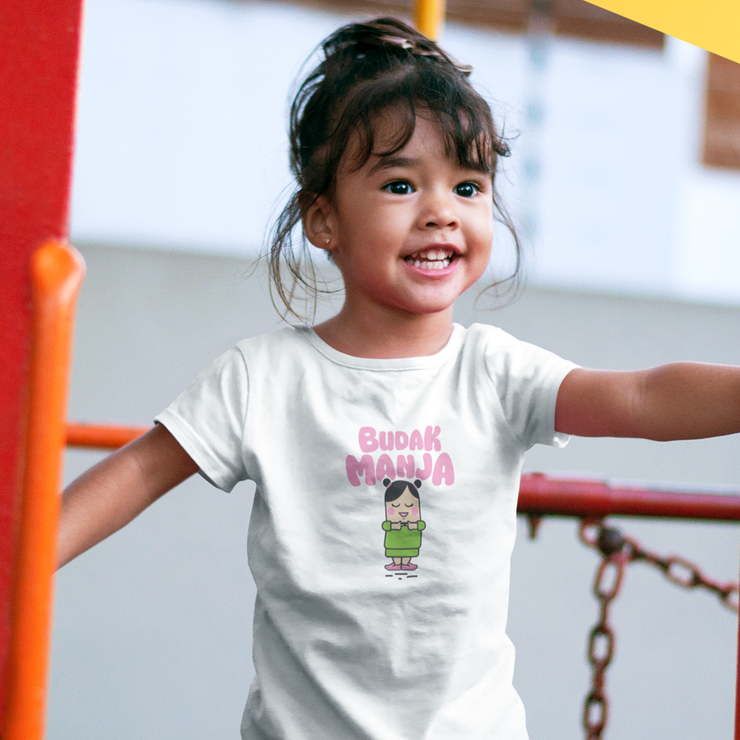 Kids - T-Shirt - Budak Manja - White