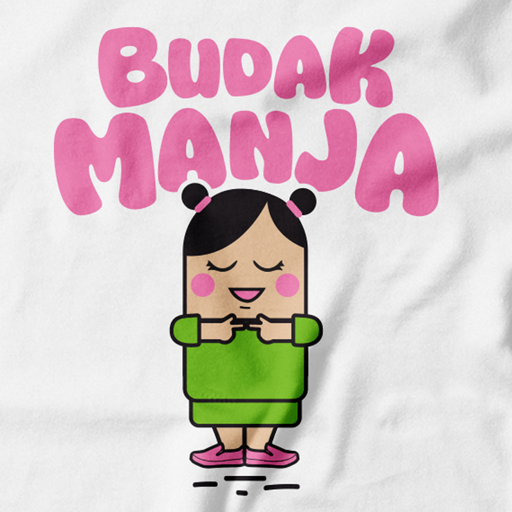 Kids - T-Shirt - Budak Manja - White