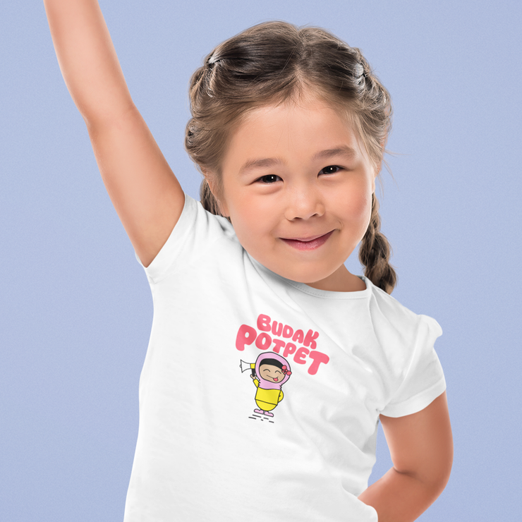 Kids - T-Shirt - Budak Potpet - White