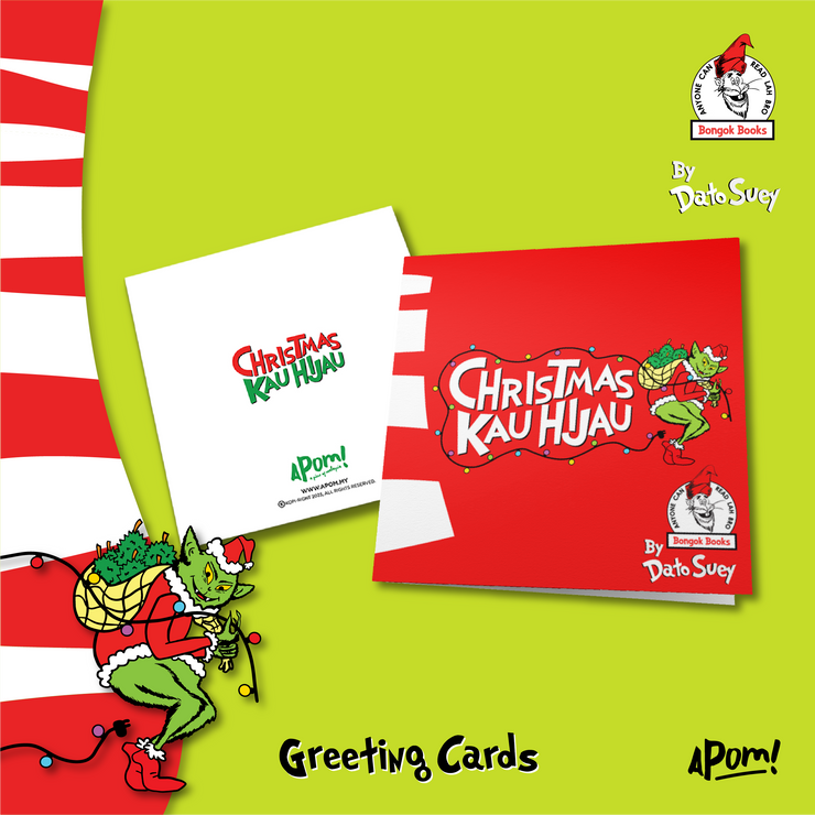 Greeting Card - Christmas Kau Hijau - Red