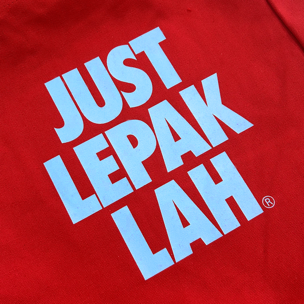 Tote Bag - Just Lepak Lah - Red