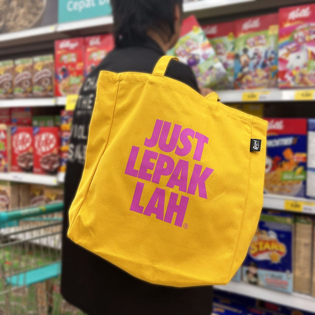 Tote Bag - Just Lepak Lah - Yellow