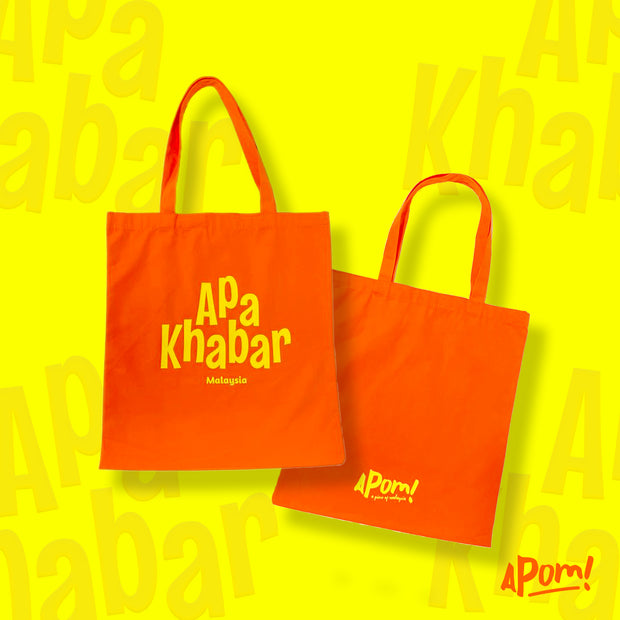 Tote Bag - Apa Khabar - Orange