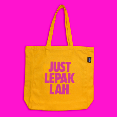 Tote Bag - Just Lepak Lah - Yellow