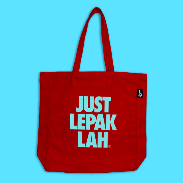 Tote Bag - Just Lepak Lah - Red