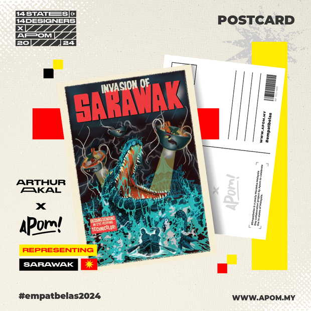 Postcard - Empatbelas Collab - Sarawak