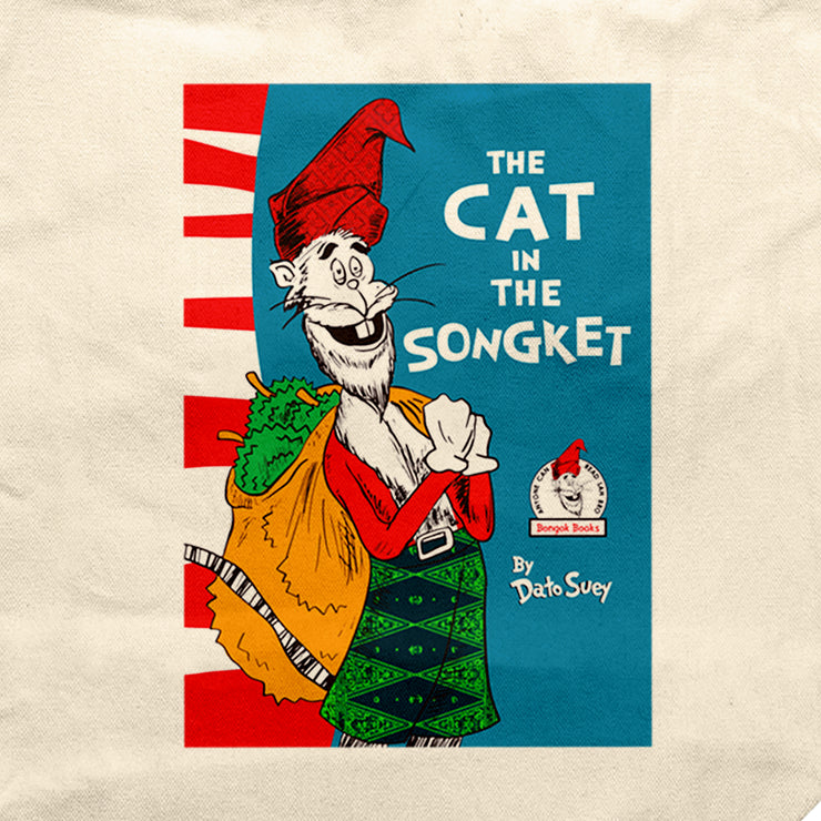 Tote Bag - The Cat in the Songket