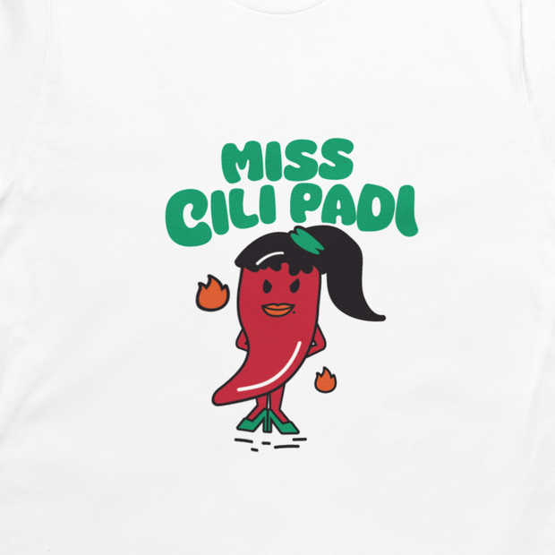 Adult - T-Shirt - Miss Cili Padi - White