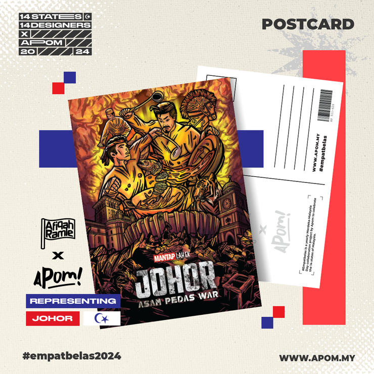 Postcard - Empatbelas Collab - Johor