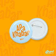 Button Badge - Apa Khabar -  Green