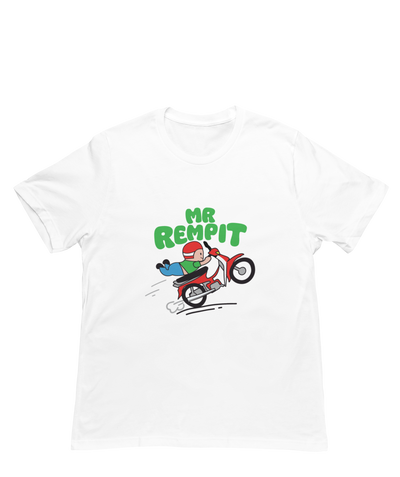 Adult - T-Shirt - Mr Rempit - White