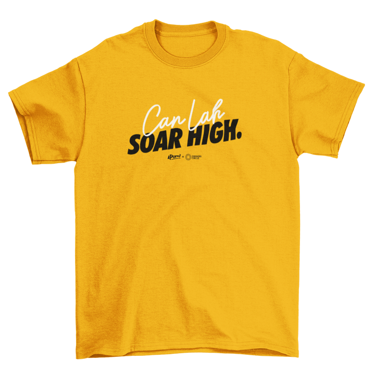 Adult - T-Shirt - OC Collab - Can lah Soar High - Yellow