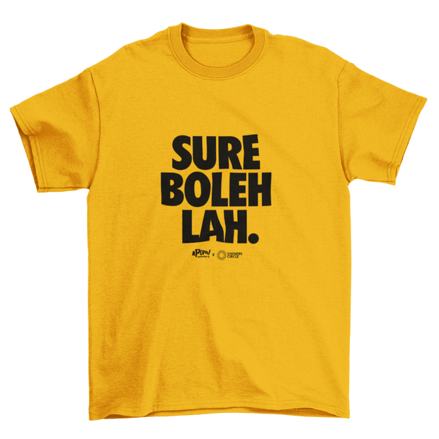 Adult - T-Shirt - OC Collab - SURE BOLEH LAH - Yellow