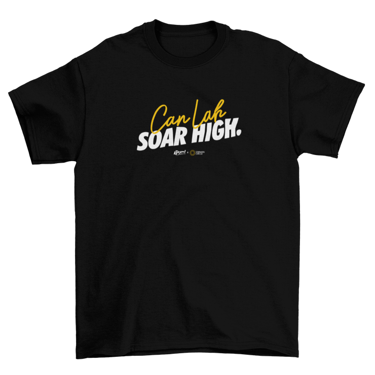 Adult - T-Shirt - OC Collab - Can lah Soar High - Black