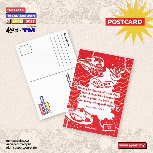 Postcard - Empatbelas Collab - Kelantan