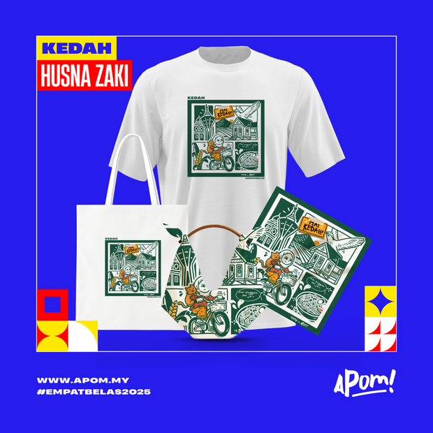 Tote Bag - Empatbelas 2025 - Kedah (White)