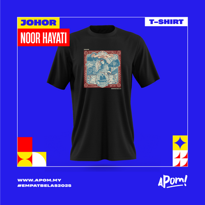 PRE-ORDER Adult - T-shirt - Empatbelas 2025 - Johor (Black)