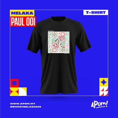 Adult - T-shirt - Empatbelas 2025 - Melaka (Black)