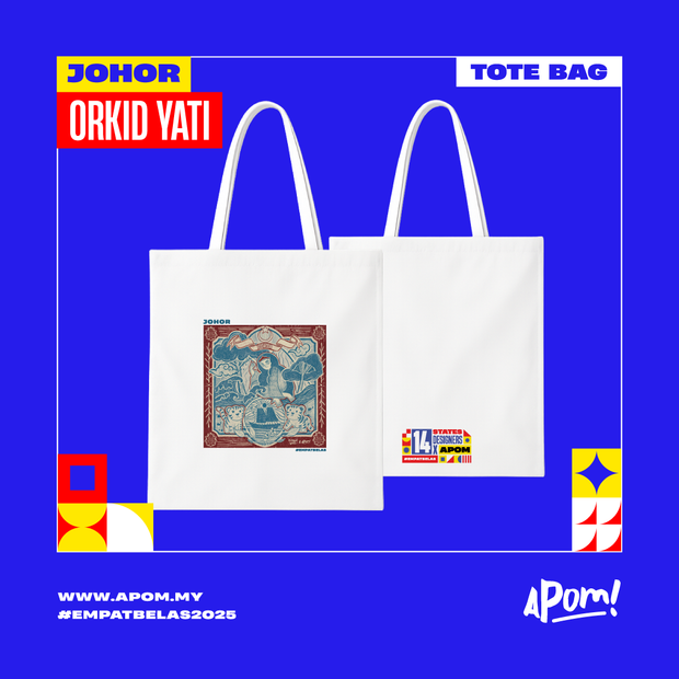 Tote Bag - Empatbelas 2025 - Johor (White)