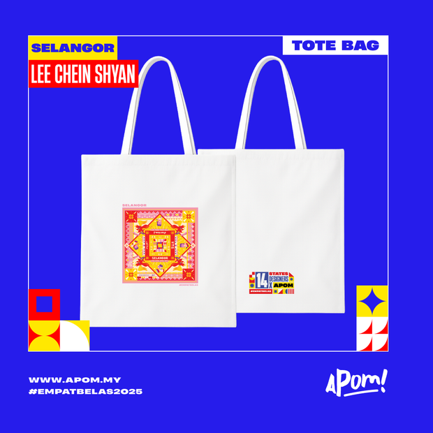 Tote Bag - Empatbelas 2025 - Selangor (White)