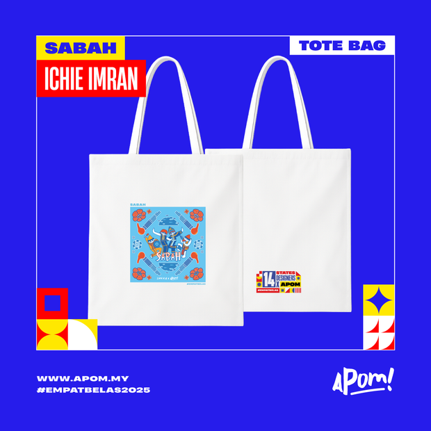 Tote Bag - Empatbelas 2025 - Sabah (White)