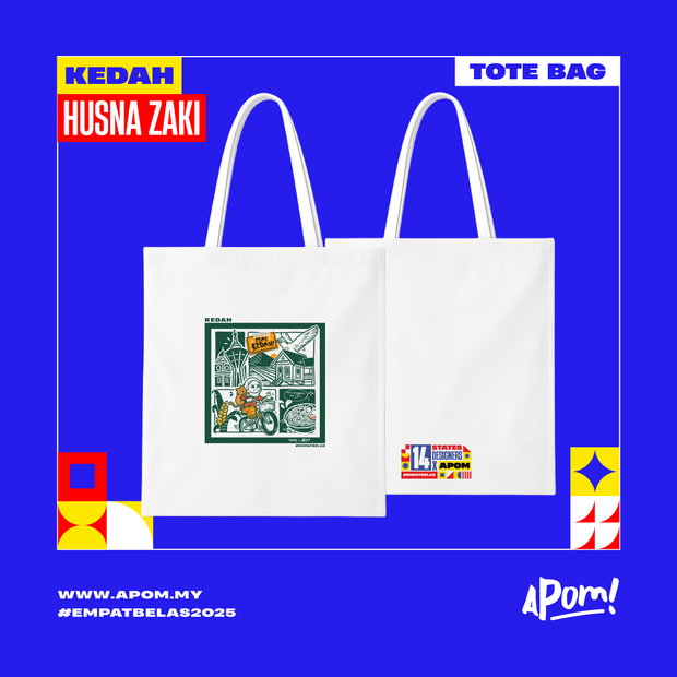 Tote Bag - Empatbelas 2025 - Kedah (White)